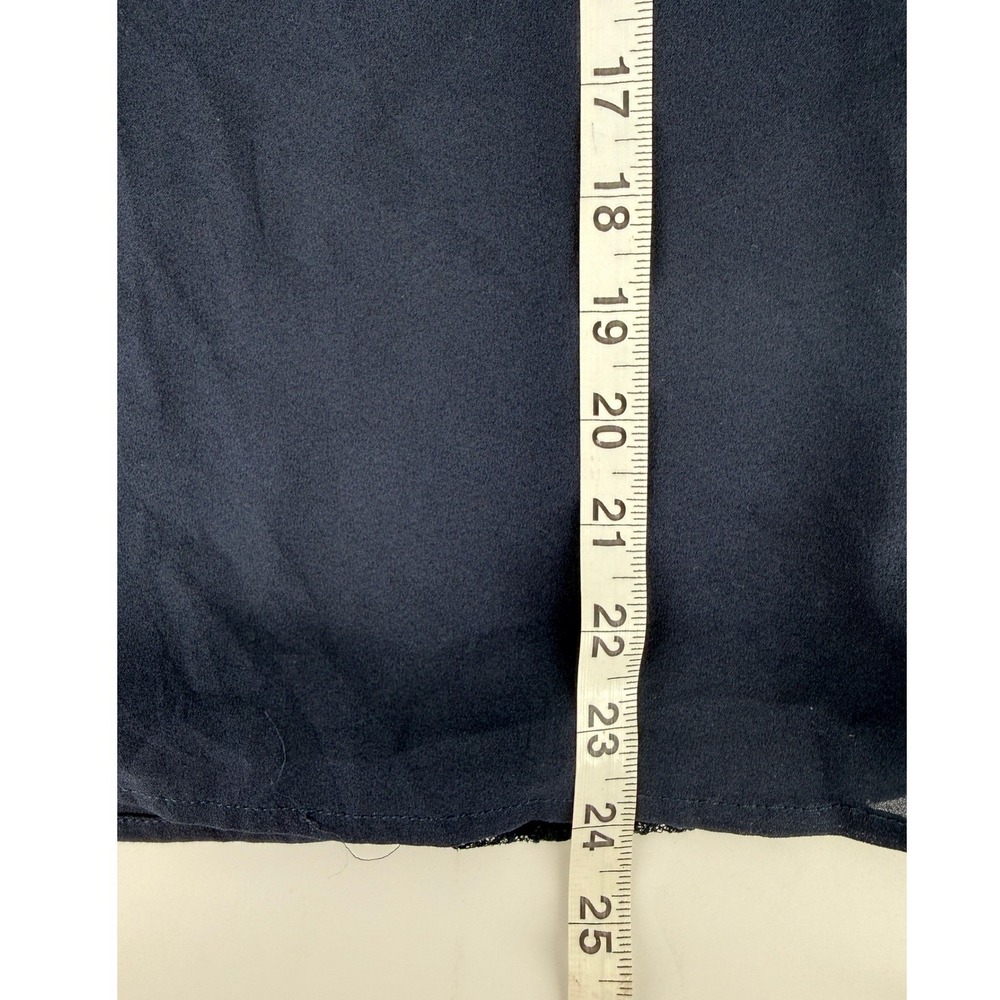 Grain de Malice GDM Navy Y2K Lace Beaded Sleeveless Top Gold Embroidery Sz 36 - Picture 7 of 7